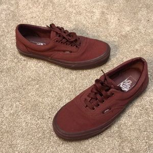 Burgundy/Deep Tomato Red Vans
